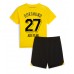 Borussia Dortmund Karim Adeyemi #27 Hjemmedraktsett Barn 2023-24 Korte ermer (+ Korte bukser)
